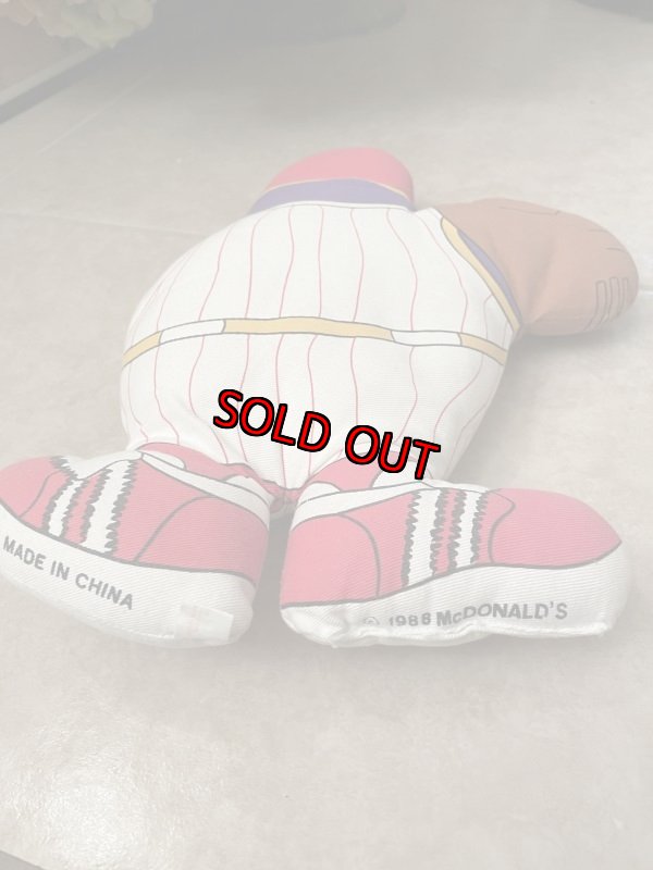 画像8: McDonald’s Grimace Baseball Pillow Doll  1988  / マクドナルドの野球グリマス、ピロードール　80‘s (8)