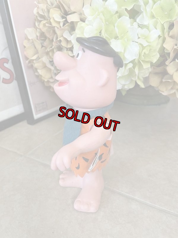 画像2: Hanna Barbera Flintstones Fred Plastic DAKIN Doll 20cm / フリントストーン　フレッド　プラスチック製 ドール　 (2)