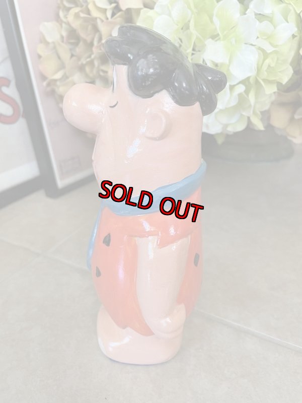 画像3: Hanna Barbera Flintstones Fred Rare！Plastic Coin Bank Doll 20cm   / フリントストーン　フレッド　レア！プラスチック製　貯金箱　ドール　 (3)