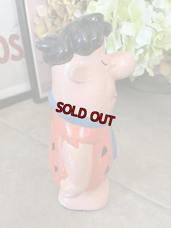 画像6: Hanna Barbera Flintstones Fred Rare！Plastic Coin Bank Doll 20cm   / フリントストーン　フレッド　レア！プラスチック製　貯金箱　ドール　 (6)