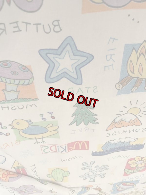 画像6: Mcdonalds McKids Flat  Sheet  / マクドナルド、マックキッズのフラットシーツ (6)