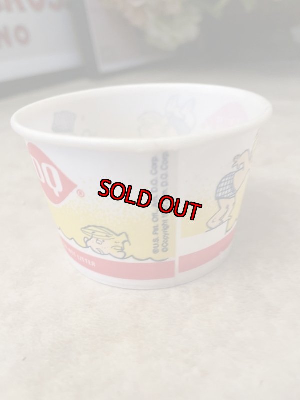 画像5: Dairy Queen Dennis The Menace Yellow Wax Cup Set Of 4 / ディリークィーン　デニス　ザ　メナス　ワックスペーパー　カップ　4個セット (5)