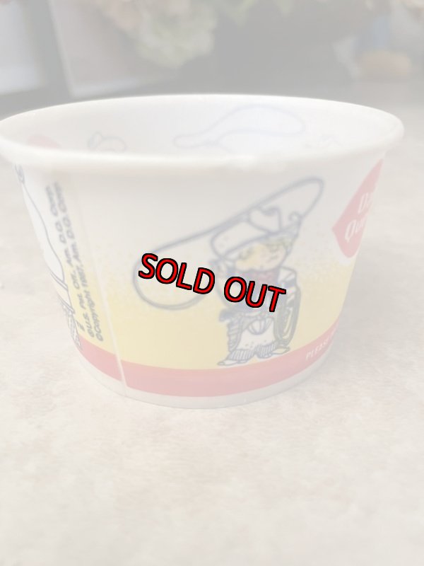 画像6: Dairy Queen Dennis The Menace Yellow Wax Cup Set Of 4 / ディリークィーン　デニス　ザ　メナス　ワックスペーパー　カップ　4個セット (6)