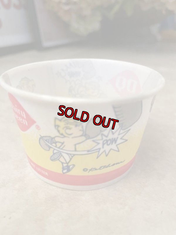 画像9: Dairy Queen Dennis The Menace Yellow Wax Cup Set Of 4 / ディリークィーン　デニス　ザ　メナス　ワックスペーパー　カップ　4個セット (9)