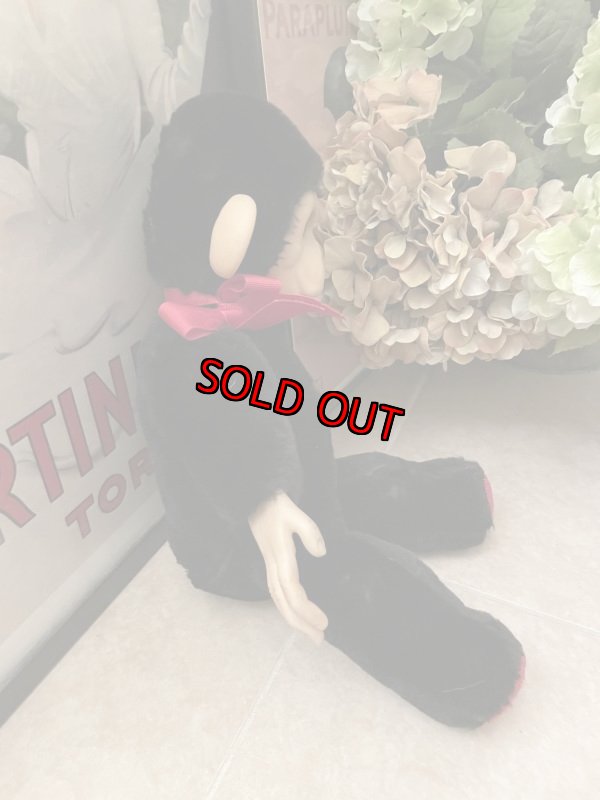 画像4: Black Monkey Rubber Face  plush  Doll / ブラックモンキー、ラバーフェイスぬいぐるみ (4)