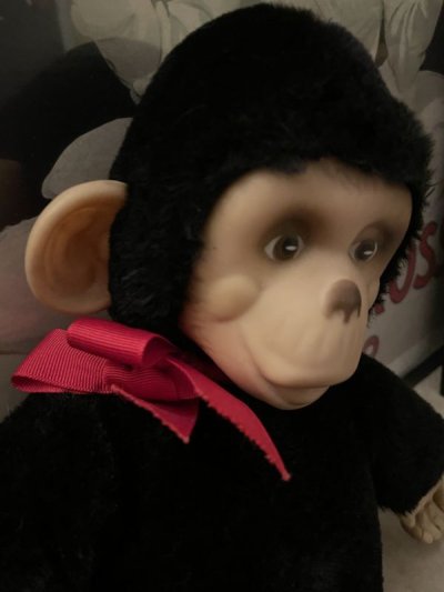 画像3: Black Monkey Rubber Face  plush  Doll / ブラックモンキー、ラバーフェイスぬいぐるみ