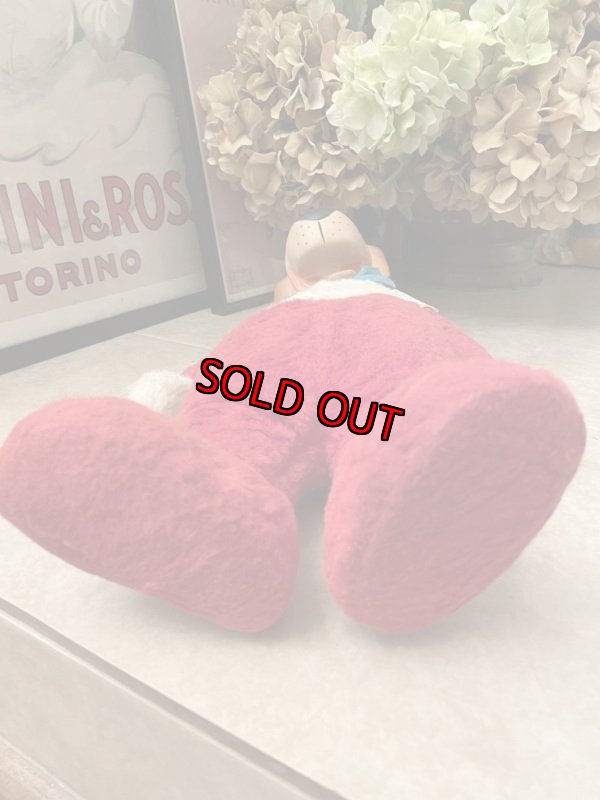 画像7: Huckleberry Hound Knickerbocker Red Plush Doll1959 (B) / ニッカーボッカーのハックルベリーハウンド　ラバーフェイスドール (7)