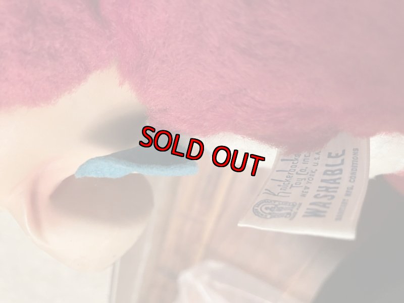 画像9: Huckleberry Hound Knickerbocker Red Plush Doll1959 (B) / ニッカーボッカーのハックルベリーハウンド　ラバーフェイスドール (9)