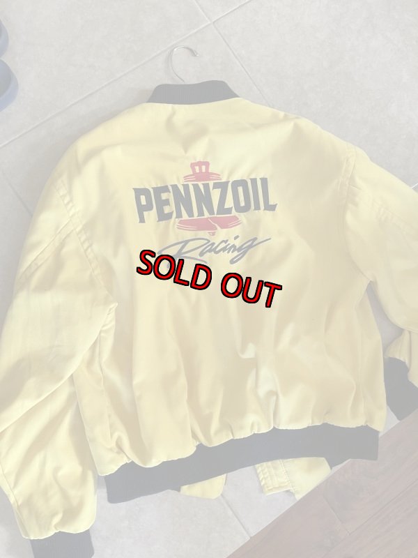 画像1: PENNZOIL Racing Yellow Jacket USA /  ペンズオイル　レーシング　イエロージャケット　アメリカ製 (1)