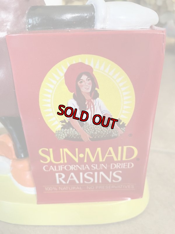 画像4: California Raisins  Plastic Coin Bank With Box 1987 / カリフォルニアレーズンの箱入りプラスチック製貯金箱 (4)