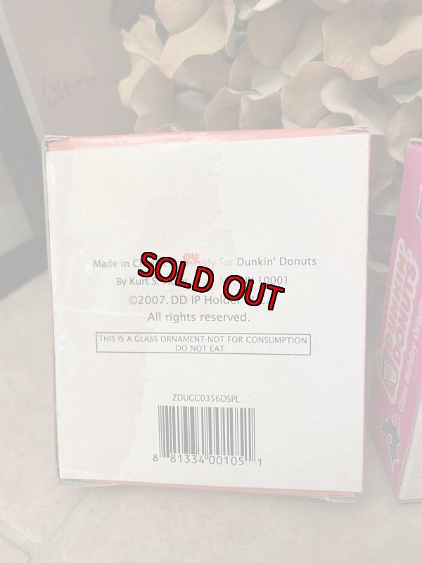 画像3: Dunkin  Donuts Christmas ornaments with box Set of 2   / ダンキンドーナツ 箱入りオーナメントセット 2個ドーナツ レア!! (3)