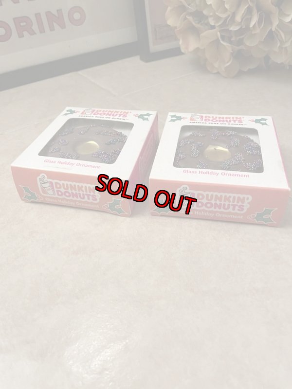 画像5: Dunkin  Donuts Christmas ornaments with box Set of 2   / ダンキンドーナツ 箱入りオーナメントセット 2個ドーナツ レア!! (5)