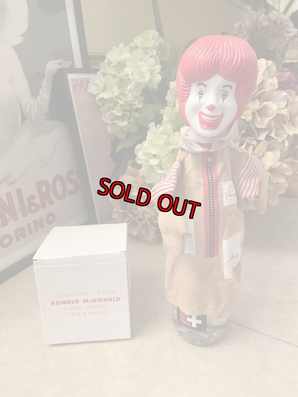 画像1: McDonald’s  Hand Puppet Ronald With Box (A) / 箱付きマクドナルドのロナルド　ハンドパペット　 (1)