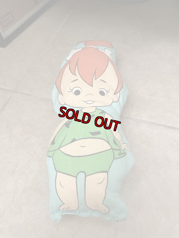 画像7: Hanna Barbera Flintstones Pebbles Fabric Pillow Doll / フリントストーン　ペブルス　ピロードール (7)