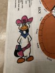 画像5:  Hanna Barbera Quick Draw McGraw & Baba Looey fabric pillow doll kit 1963 / 早撃ちマックとババ　ルーイのピロードール　生地　キット (5)