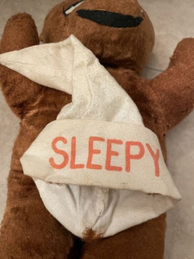 画像3: Travelodge Sleepy Bear Plush Doll with Cap 50-60’s  / トラべロッジ　スリーピーベア　ぬいぐるみ