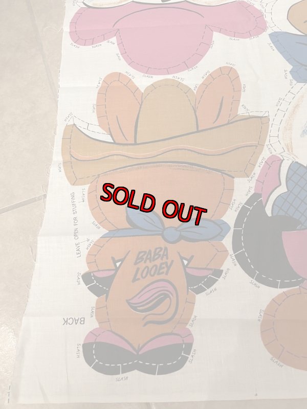 画像3:  Hanna Barbera Quick Draw McGraw & Baba Looey fabric pillow doll kit 1963 / 早撃ちマックとババ ルーイのピロードール 生地 キット (3)