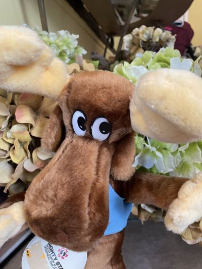 画像1: Bullwinkle Plush Doll mighty star 1985 / ロッキー＆ブルウィンクル　ぬいぐるみ