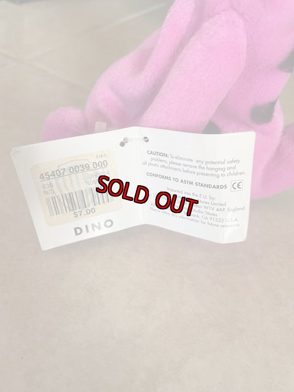 画像10: Hanna Barbera Flintstones  Dino Bean Doll With Tag 1998 (D)  / フリントストーンズ　ディノ　ビーンズドール (10)