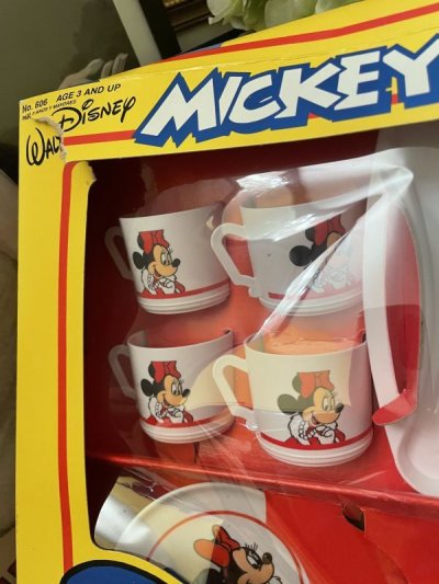 画像1: Disney Mickey & Minnie Play set with Box / ディズニー　ミッキー＆ミニー　箱入りプレイセット