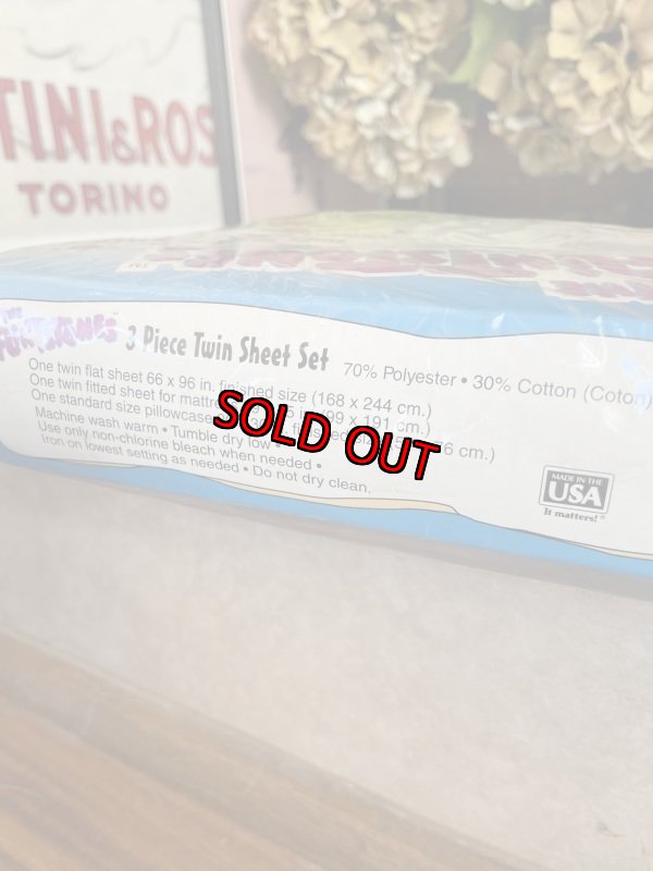 画像8: Hanna Barbera Flintstones Sheet & Pillowcase set of 3  / フリントストーンズのシーツ&ピローケース、3点セット デッドストック!! (8)