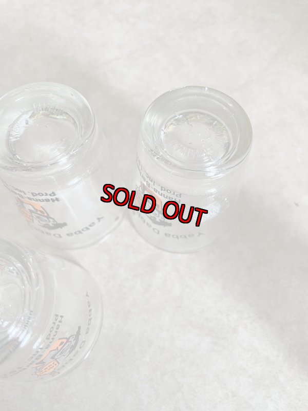 画像8: Flintstones Shot  Glass set of 4 1977 / フリントストーン　ガラス製　ショットグラス　4個セット (8)