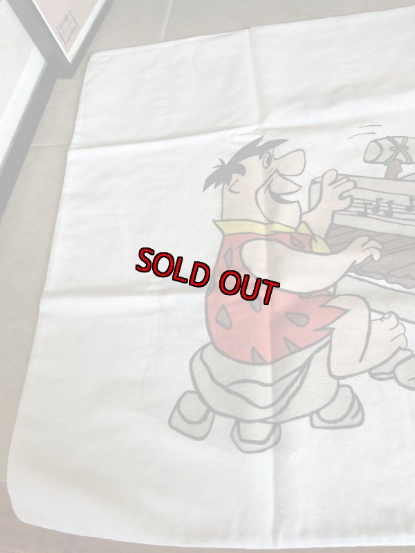 画像6: Hanna Barbera Flintstones Pillow Case / ハンナバーベラ、フリントストーンズ　ピローケース　下にイラスト (6)