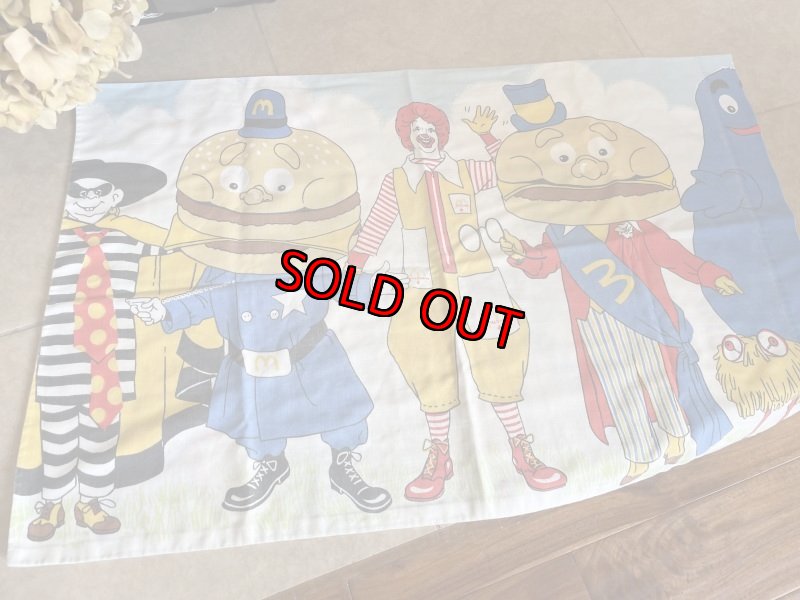 画像1: Mcdonalds Pillow Case Canada/ マクドナルド　ピローケース　カナダ製 (1)