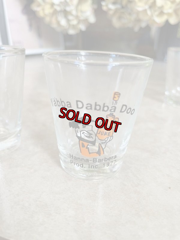 画像6: Flintstones Shot  Glass set of 4 1977 / フリントストーン　ガラス製　ショットグラス　4個セット (6)