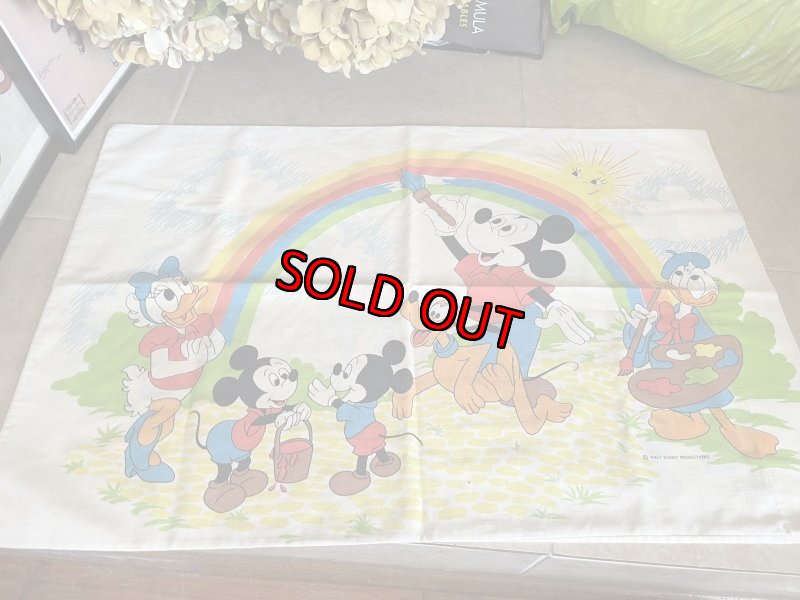 画像4: Disney Mickey Mouse Pillow Case  60‘s (B) / ディズニーのミッキーマウス　ピローケース　枕カバー (4)