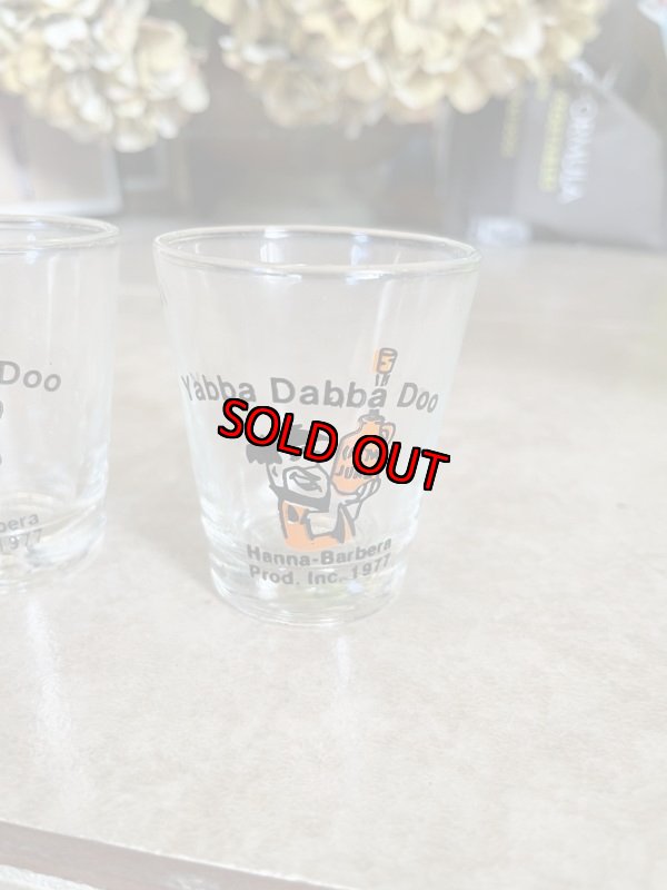 画像7: Flintstones Shot  Glass set of 4 1977 / フリントストーン　ガラス製　ショットグラス　4個セット (7)