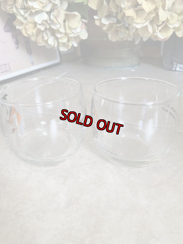 画像3: Flintstones Glass Cup set of 2  1974 / フリントストーン　丸みのあるコップ 2個セット (3)