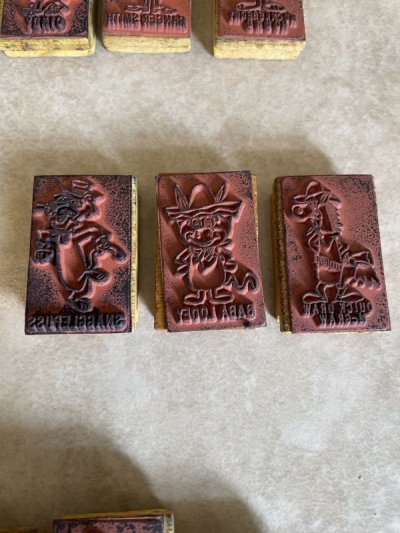画像3: Hanna Barbera Yogi , Huckleberry Rubber Stamps set of 18  / ハンナバーベラのヨギベア 、ハックル君　ゴム製スタンプ　18個セット