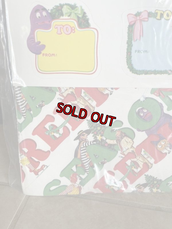 画像8: McDonald’s  Gift Wrap Paper  / マクドナルド　ペーパー、ラッピングペーパー　 (8)