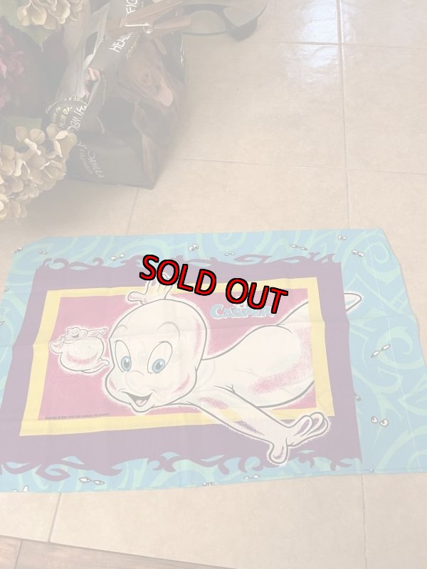 画像1: Casper & Wendy The Friendly Ghost  Pillow Case Blue / キャスパー　ピローケース　ブルー (1)