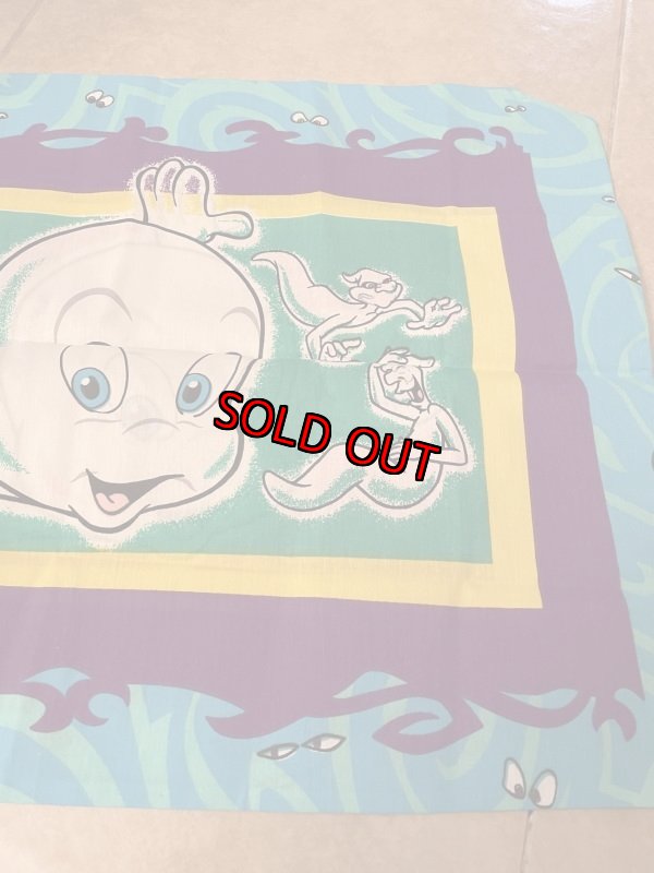 画像2: Casper & Wendy The Friendly Ghost  Pillow Case Blue / キャスパー　ピローケース　ブルー (2)