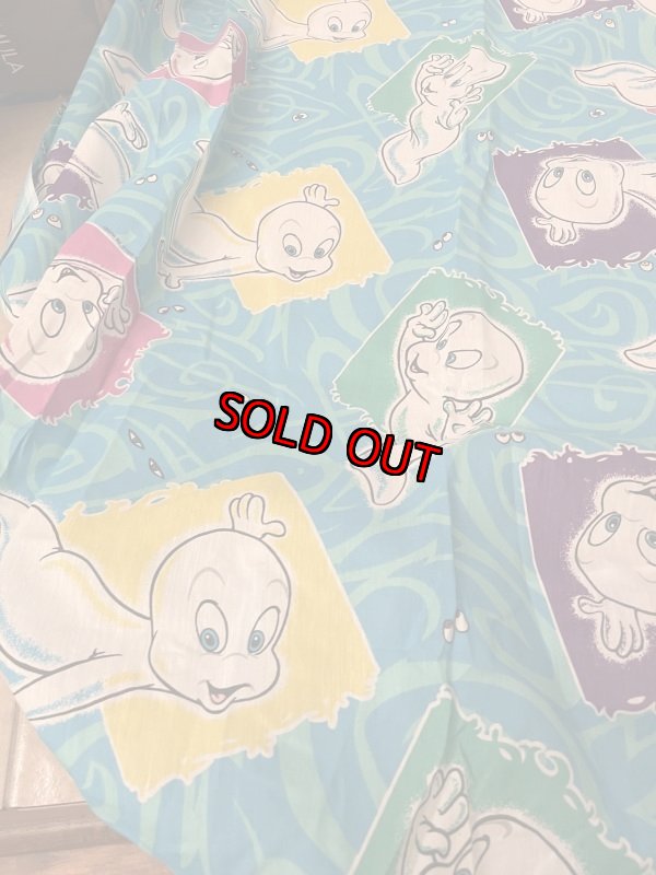 画像3: Casper The Friendly Ghost  Box sheet Blue /  レア！！キャスパー　ボックスシーツ　 (3)