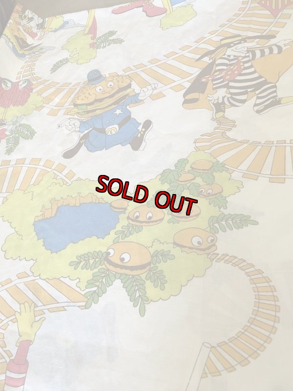 画像2: Mcdonalds flat sheet train  Canada 1976 / マクドナルド　フラットシーツ　トレイン　カナダ製 (2)