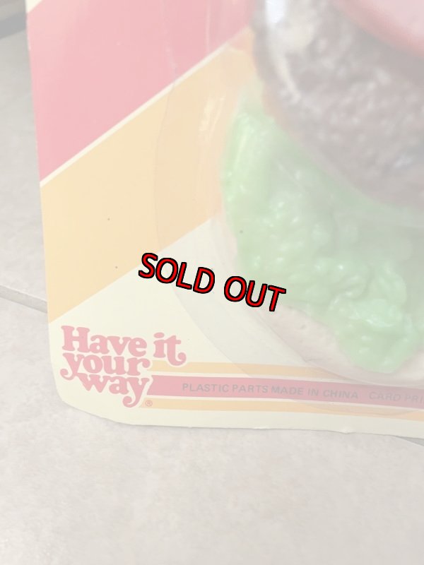 画像3: Burger King Hamburger play food set 1987 / バーガーキングのハンバーガー、プレイフードセット (3)