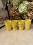 画像9: McDonald’s Yellow Plastic Cup Set of 4 (B) 1978 / マクドナルドのプラスチック製、イエローコップ、4個セット (9)