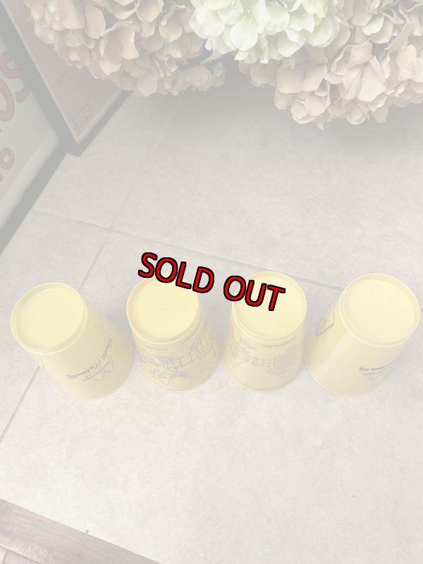 画像7: McDonald’s Yellow Plastic Cup Set of 4 (A) 1978/ マクドナルドのプラスチック製、イエローコップ、4個セット (7)