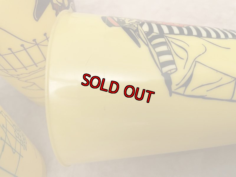 画像14: McDonald’s Yellow Plastic Cup Set of 4 (B) 1978 / マクドナルドのプラスチック製、イエローコップ、4個セット (14)