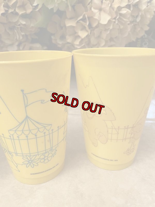 画像9: McDonald’s Yellow Plastic Cup Set of 4 (A) 1978/ マクドナルドのプラスチック製、イエローコップ、4個セット (9)