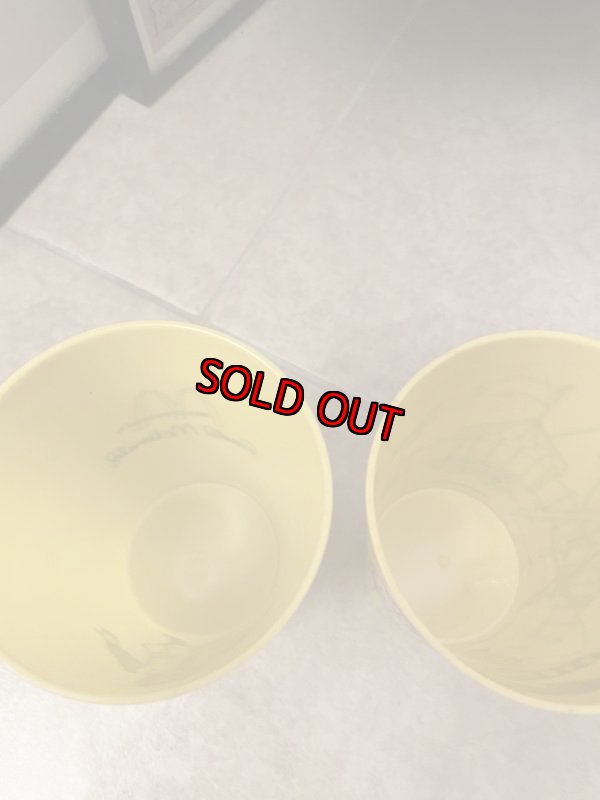 画像5: McDonald’s Yellow Plastic Cup Set of 4 (B) 1978 / マクドナルドのプラスチック製、イエローコップ、4個セット (5)