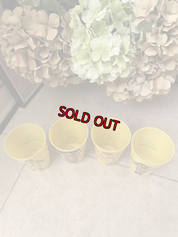 画像3: McDonald’s Yellow Plastic Cup Set of 4 (A) 1978/ マクドナルドのプラスチック製、イエローコップ、4個セット (3)