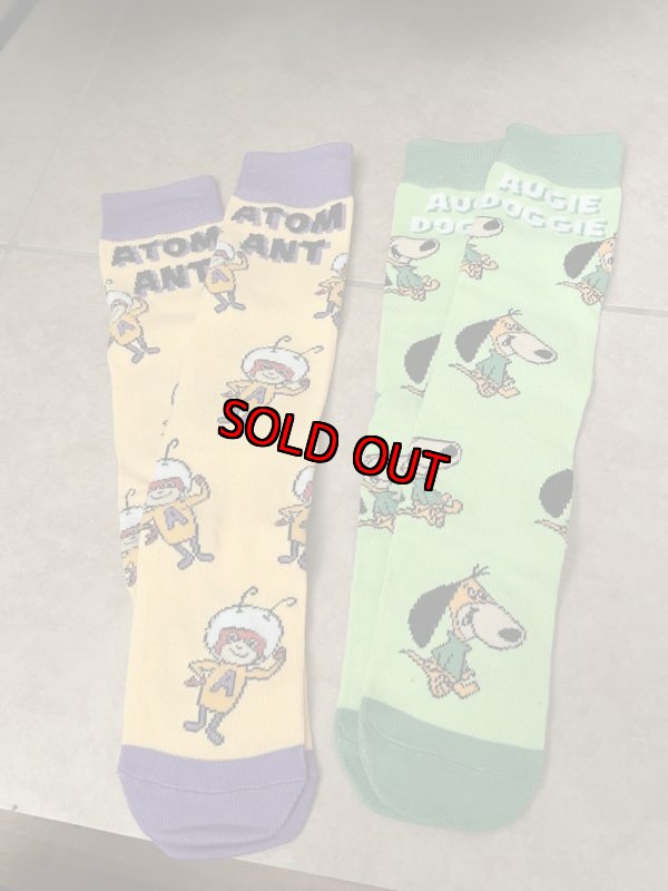 画像1: Atom Ant & Augie Doggie Socks set of 2  / アトムアント&オギードギー ソックス　2足セット (1)