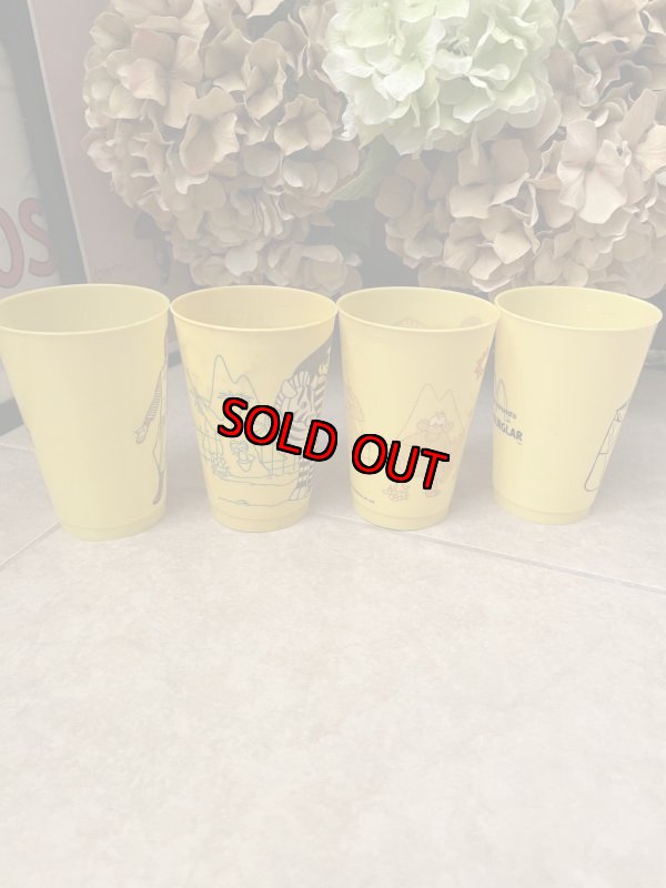 画像6: McDonald’s Yellow Plastic Cup Set of 4 (A) 1978/ マクドナルドのプラスチック製、イエローコップ、4個セット (6)