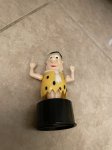 画像7: Flintstones Fred Push Puppet / ハンナバーベラ　フリントストーン　フレッド　プッシュパペット (7)