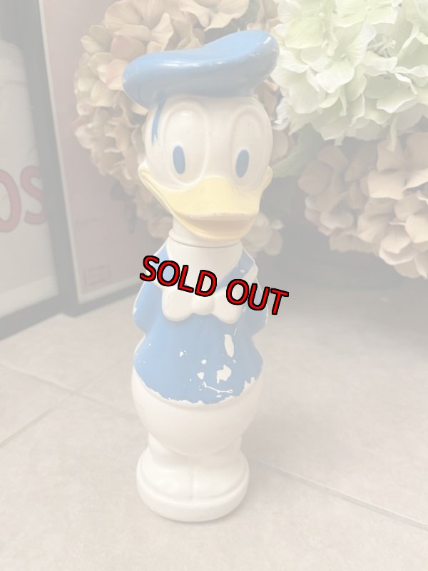 画像1: Disney Donald Duck  Soaky bottle / ディズニー、ドナルドダック　ソーキーボトル　60年代 (1)