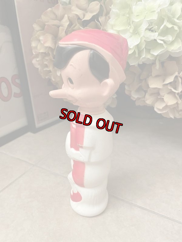 画像2: Disney Pinocchio Plastic  Soaky  Bottle / ディズニーのピノキオ　プラスチック製　ソーキーボトル (2)
